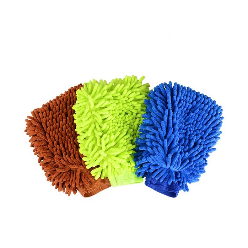 Bộ 03 Găng Tay Lau Chùi Vệ Sinh Ô Tô Đa Năng Size lớn 22*18cm