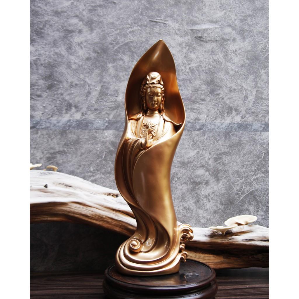 Tượng Mẹ Quan Âm cao 46cm trang trí nội thất nhà cửa- phong thủy- thờ cúng