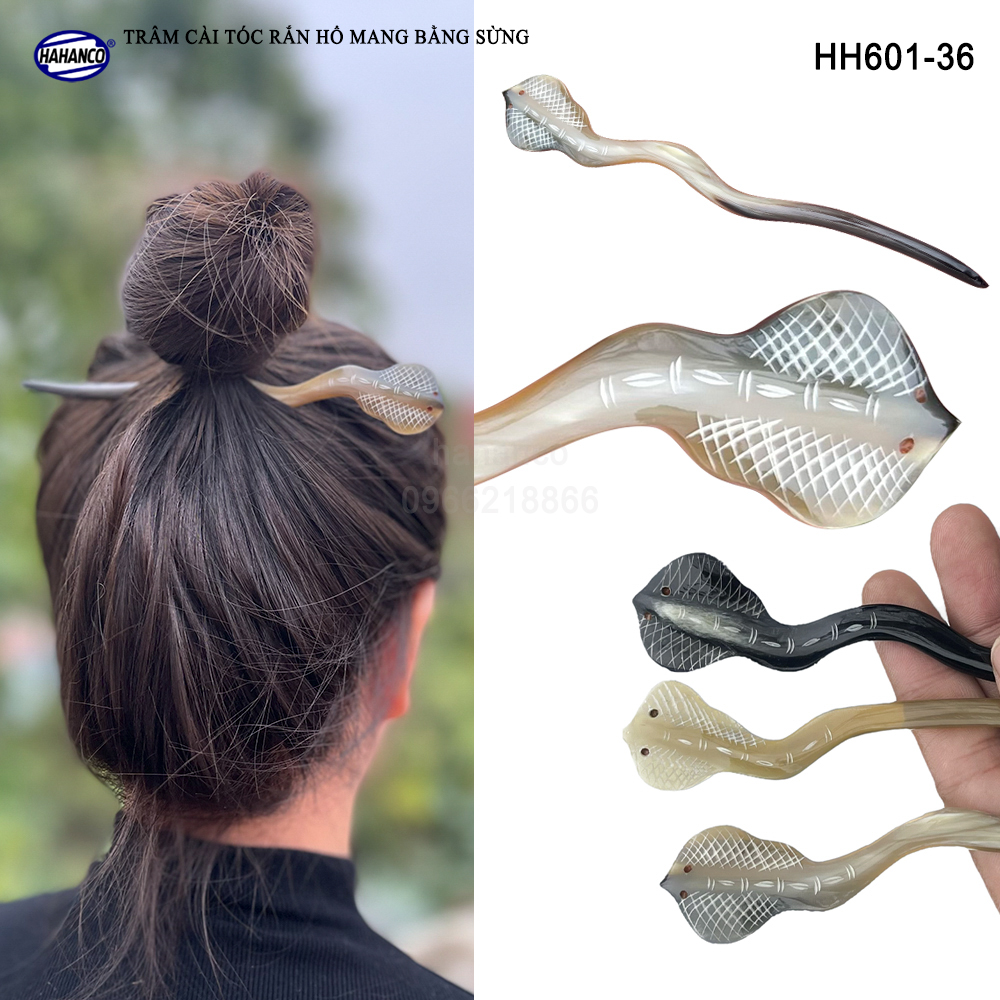 Trâm Cài Tóc Bằng Sừng Cổ Trang Đục Khắc Hình Đủ Loại/Phong Cách Mới