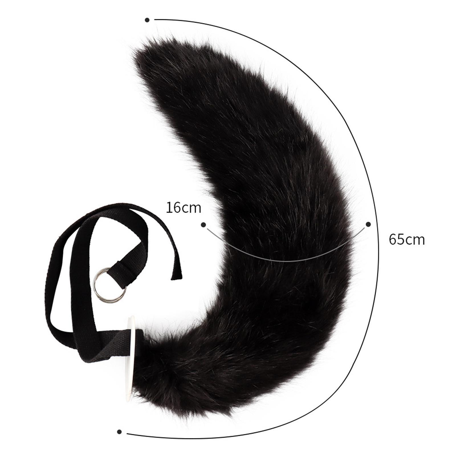 Ears and Tail with Gloves Plush Hair Hoop for Performance Carnival Dance