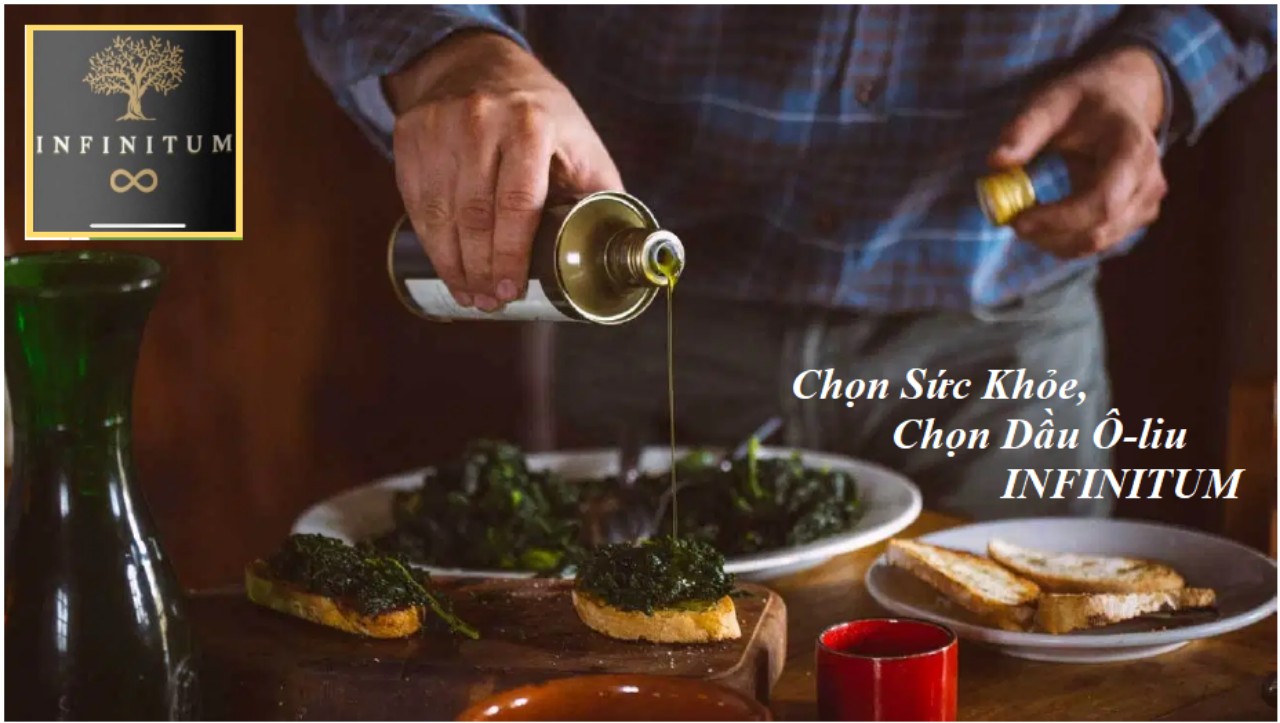 Combo 2 Chai dầu ô liu 1000ml nguyên chất tự nhiên 100% INFINITUM Extra Virgin Olive Oil nhập khẩu nguyên chai từ Thổ Nhĩ Kỳ (TurKey)