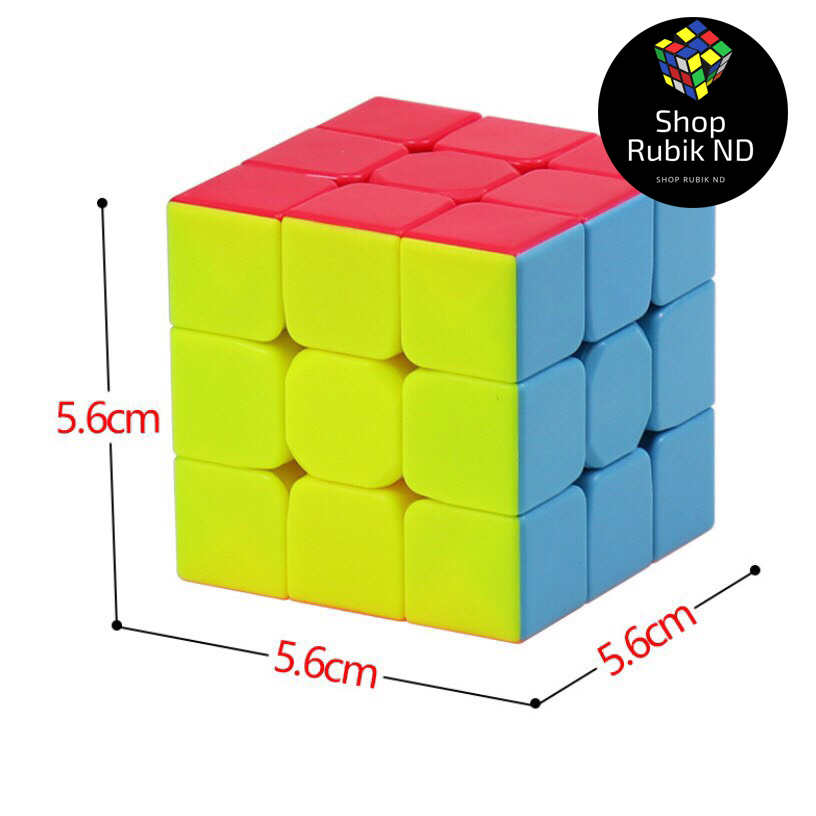 Rubik 3x3 QiYi Warrior S Stickerless Rubic 3 Tầng Không Viền