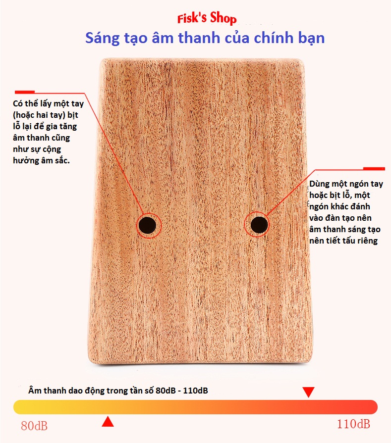 Đàn Kalimba 17 mẫu đàn