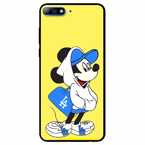 Ốp lưng dành cho Huawei Y7 Prime 2018 mẫu Chú Chuột Đeo Túi