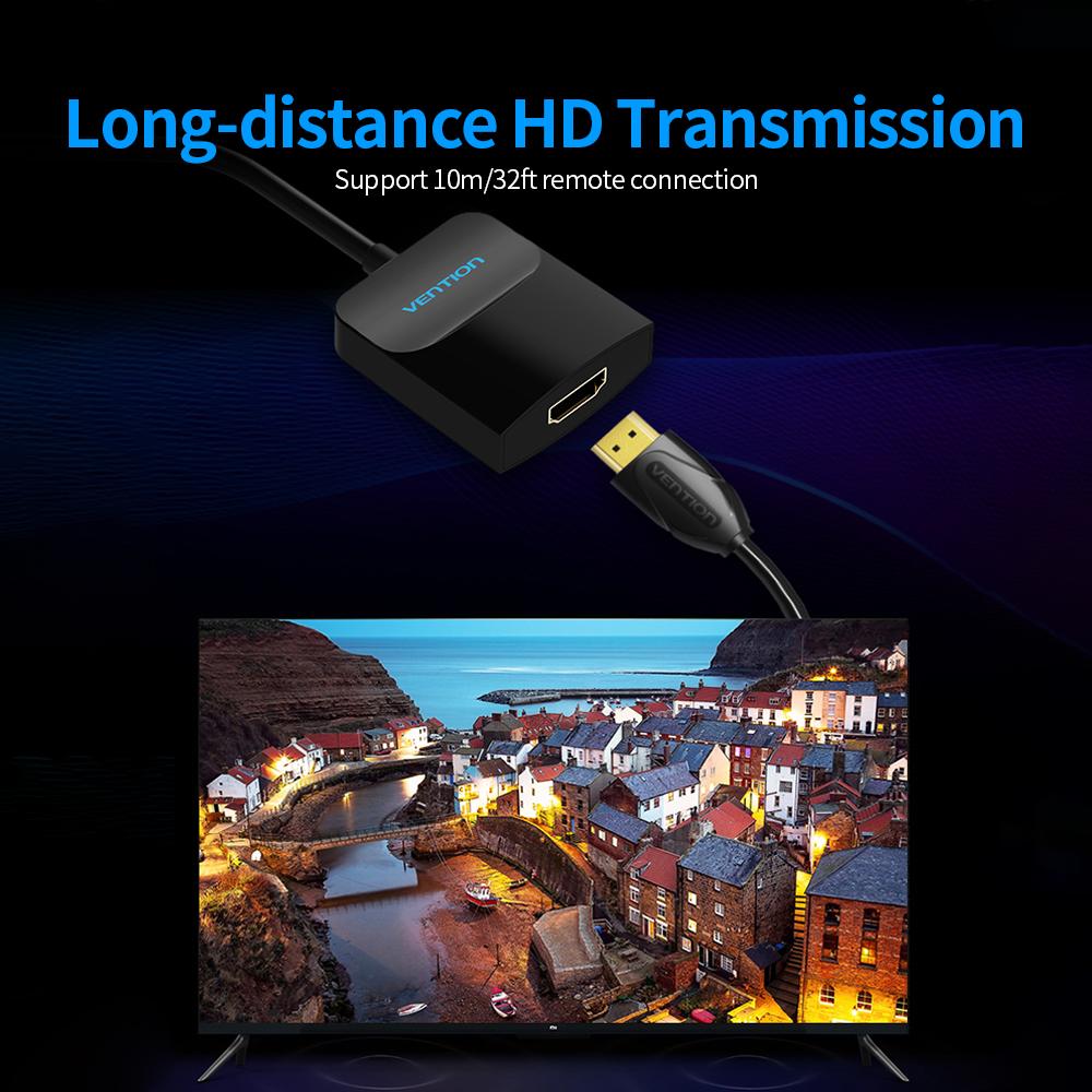 Bộ chuyển đổi VENTION  DP sang HD 1080P DisplayPort to HD Converter Male to Female for Desktop TV Displayer with 15cm / 5.91in
