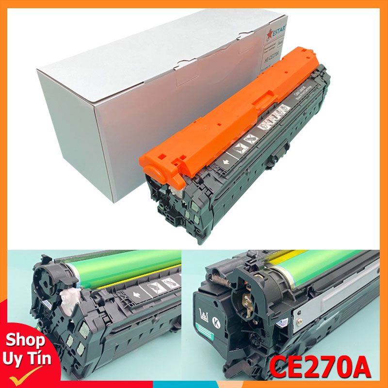 Hôp mực màu Đen CE270A - Dùng cho máy in Lazer màu HP Color 5520/ 5525 | Canon LP 9100/ Canon LBP 9500/ Canon LBP 9600