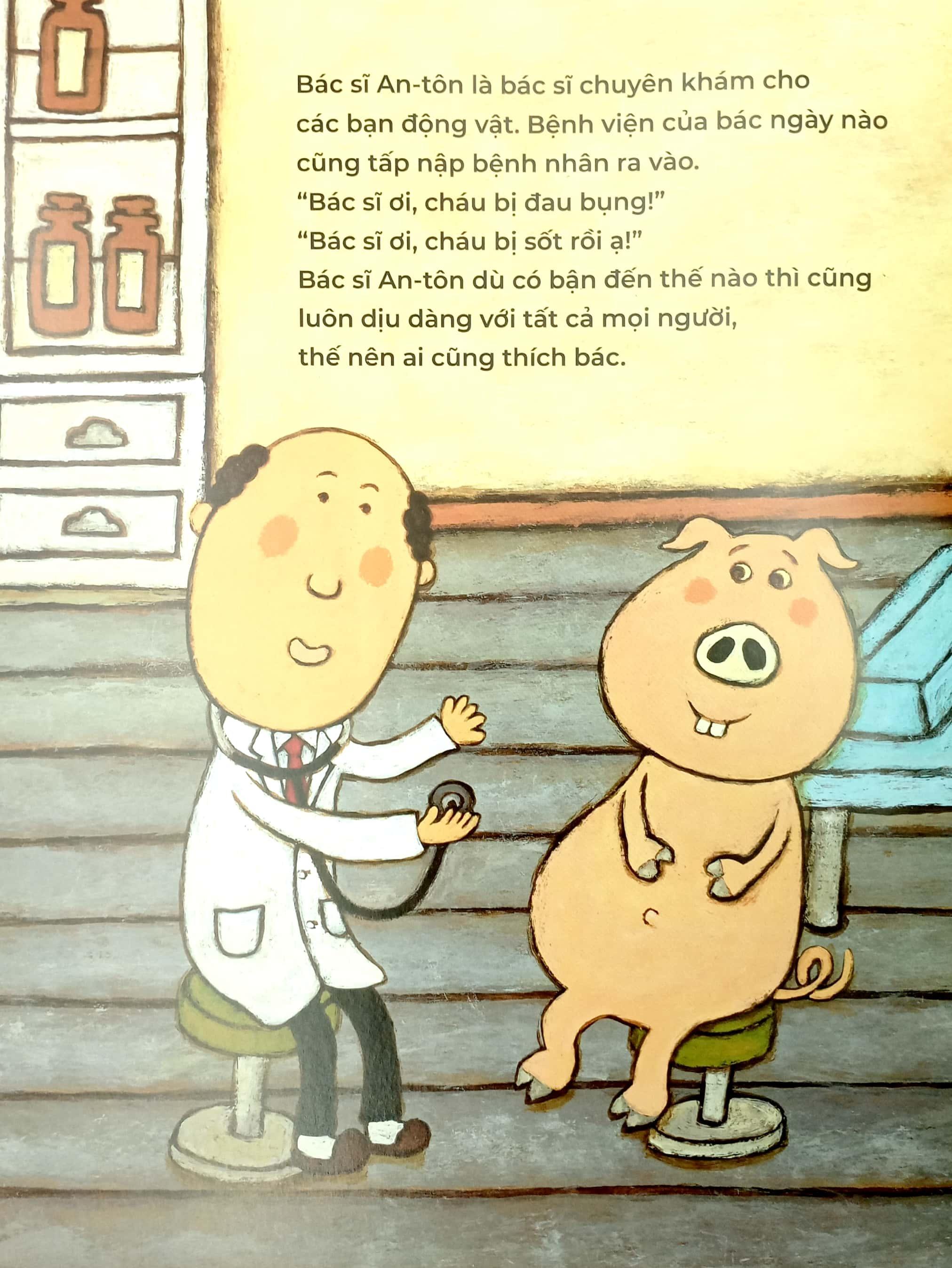 Sách - Tranh Truyện Ehon Nhật Bản - Bác Sĩ An-Tôn Đi Đâu Thế? (Tái Bản 2025)
