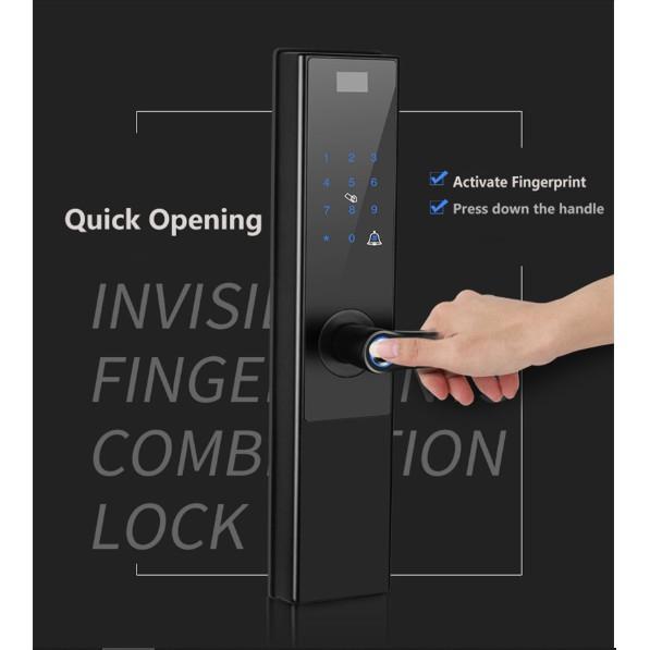 Khóa cửa thông minh 4 chức năng SmartEuro - Tặng 4 thẻ từ IC