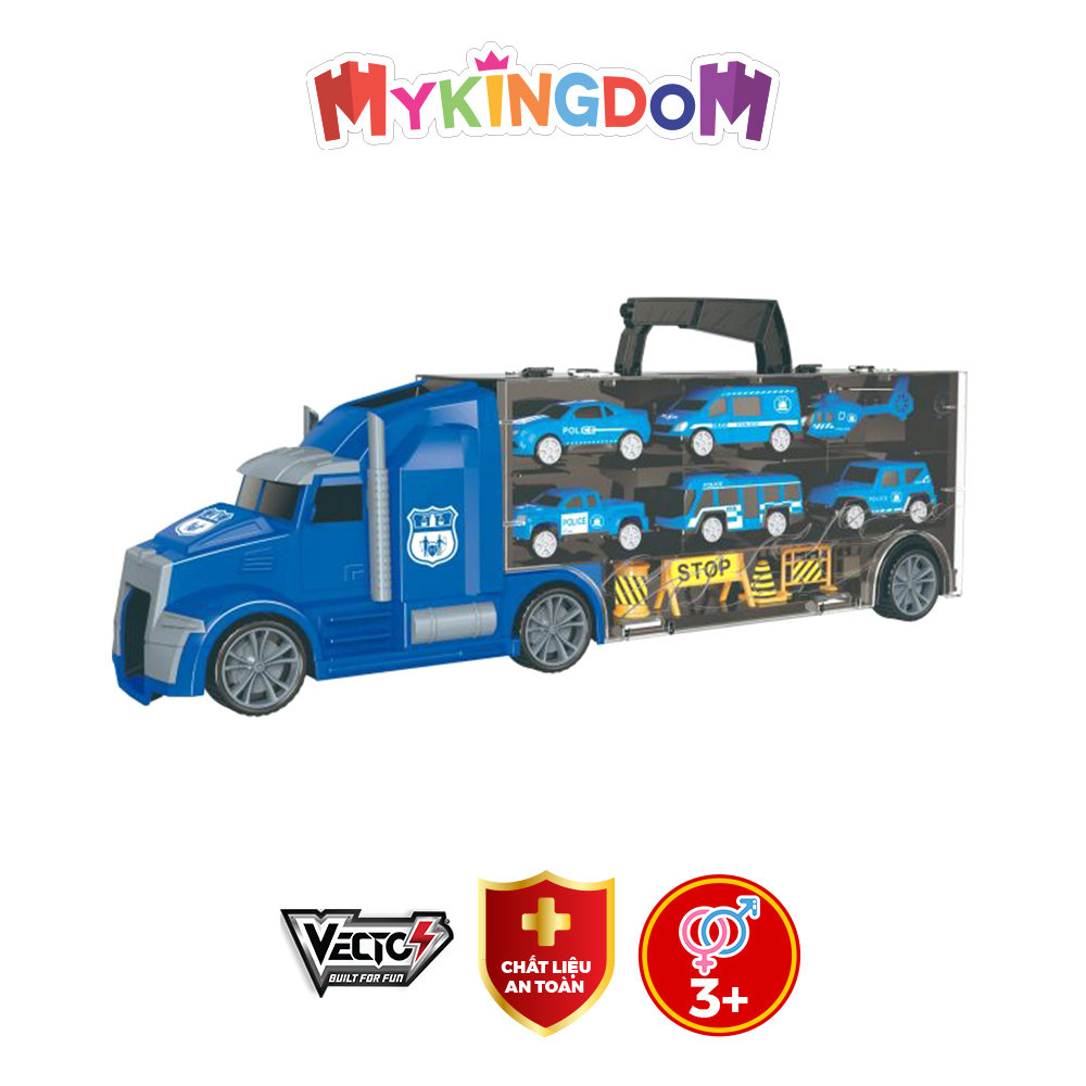 Đồ chơi mô hình VECTO Xe tải nhiều ngăn - Cảnh sát 666-02K