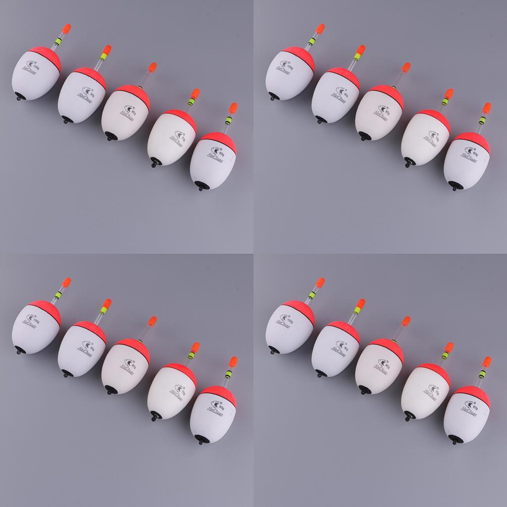 20pcs EVA Foam Floats Luminous Fishing Float Bobber Sea Rock Fishing 60-100g