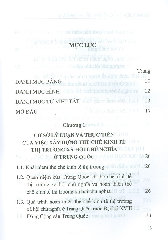 Hoàn Thiện Thể Chế Kinh Tế Thị Trường Xã Hội Chủ Nghĩa Ở Trung Quốc Từ Sau Đại Hội XVIII Đảng Cộng Sản Trung Quốc