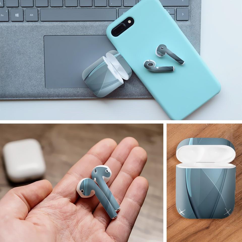 Miếng dán skin cho AirPods in hình Họa tiết - HTx098 (AirPods ,1 2, Pro, TWS, i12)