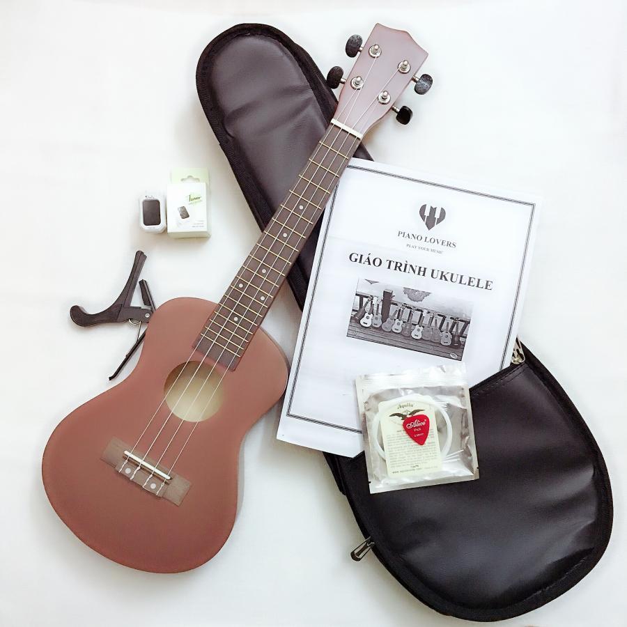 Combo khuyến mãi đặc biệt khi mua đàn Ukulele Concert TL cao cấp - Mua 1 tặng 7