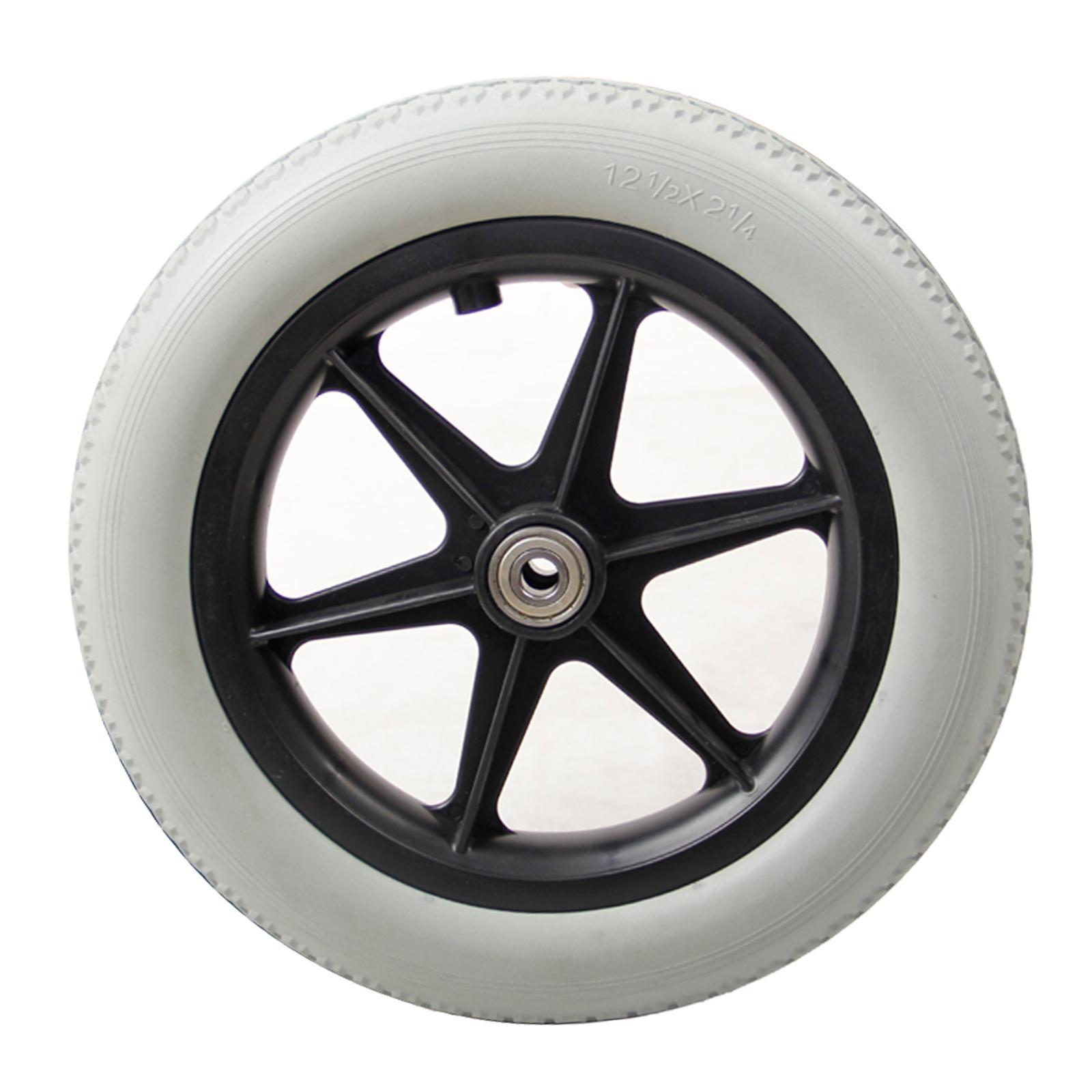 2x 12inch Wheelchair Replacement Rear Wheel for Wheelchairs Accessories