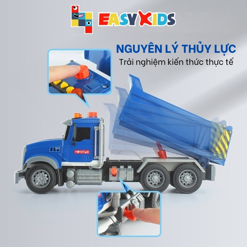 Xe Tải Xe Ben Toystar Đồ Chơi Mô Hình Cỡ Lớn Cho Bé, Đồ Chơi Xe Tải Xe Ben Có Đèn Nhạc