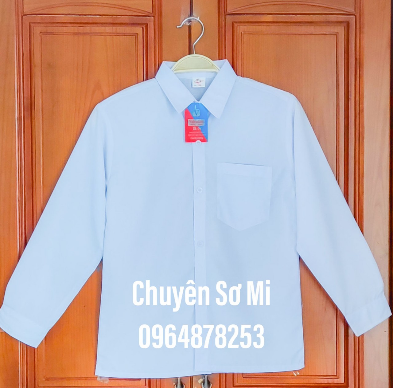 Áo sơ mi nam tay dài, áo sơ mi, áo sơ mi trắng size 5-8(18-25KG)