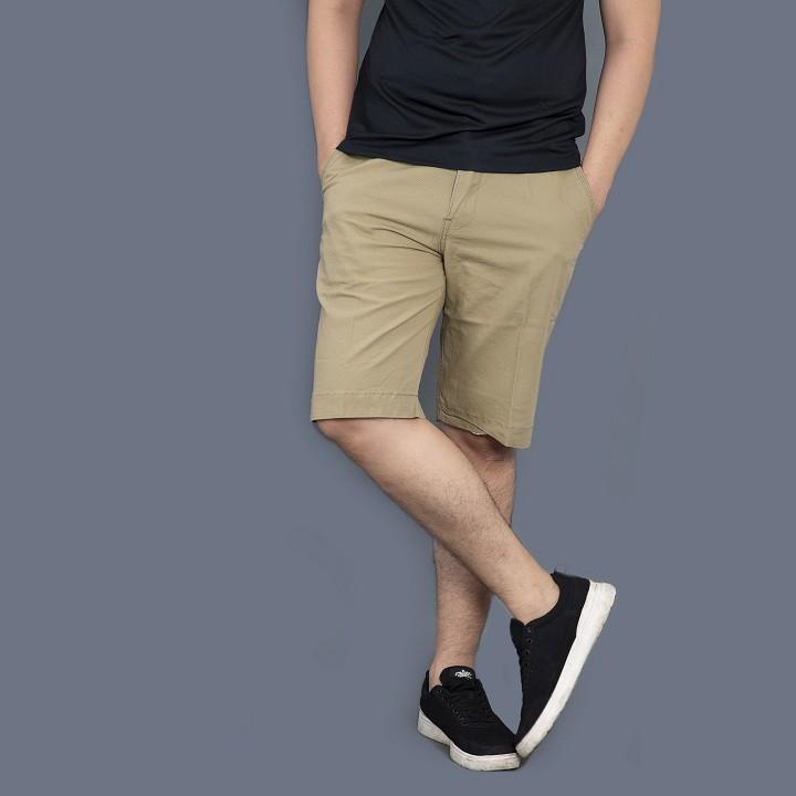 Quần kaki ngắn siêu hot quần short nam mẫu mới hot ba màu xanh rêu vàng bò và xanh