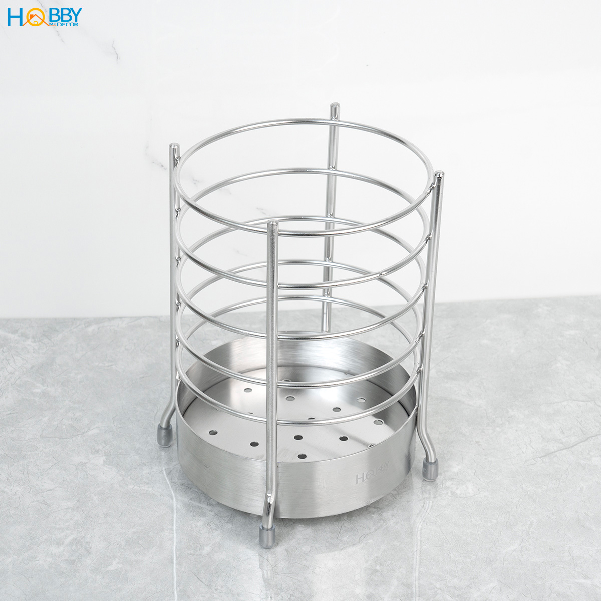 Ống đựng đũa muỗng để bàn inox 304 Hobby home decor OD5