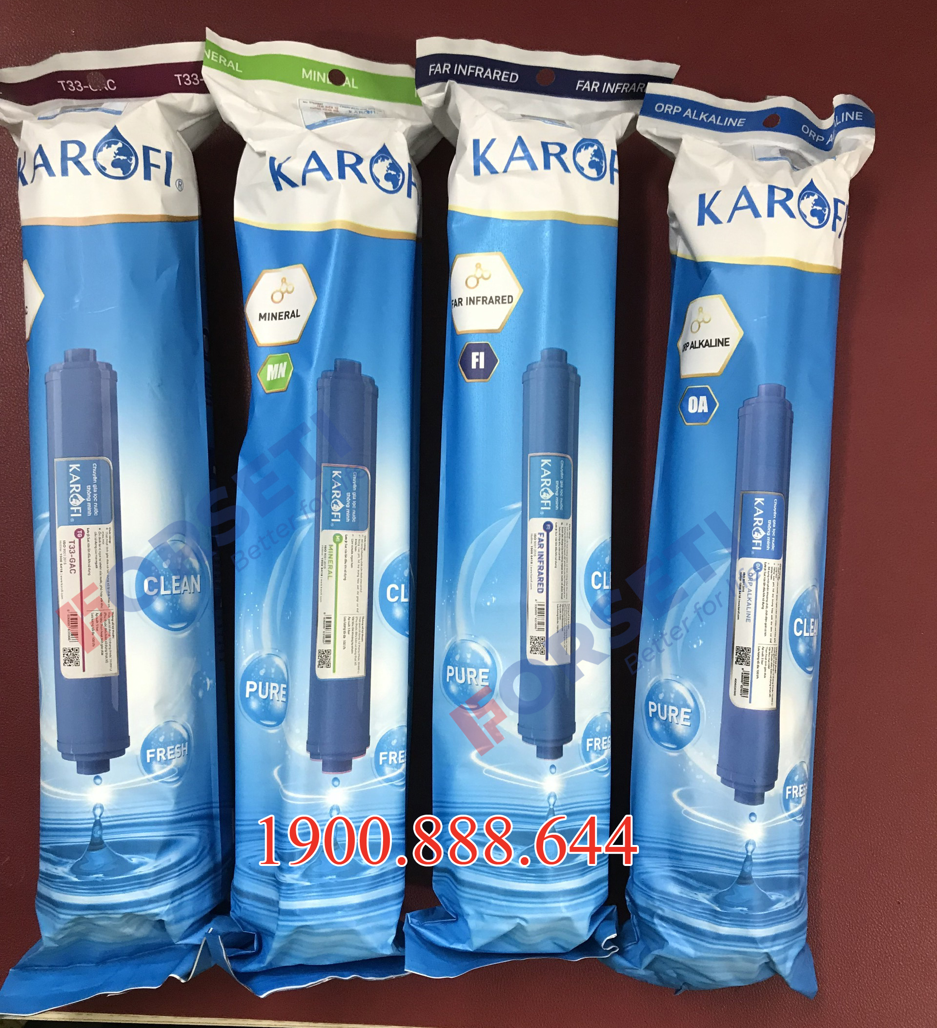 Combo 4 lõi lọc nước Karofi 5679 T33, Mineral, Far, Orp Alkaline - Hàng chính hãng Có Hóa đơn VAT