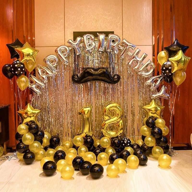 Bóng chữ Happy Birthday trang trí sinh nhật size 40cm