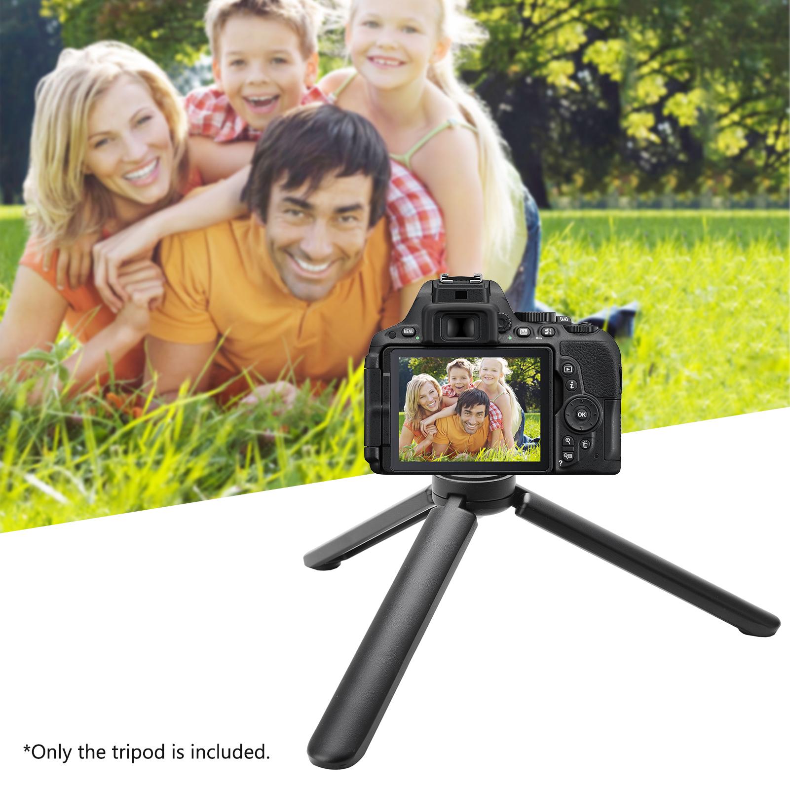 Lightweight Mini Desktop Tripod Aluminum Alloy Tripod Stand with 1/4 Inch Screw Wrench for DSLR ILDC Camera Camcorder