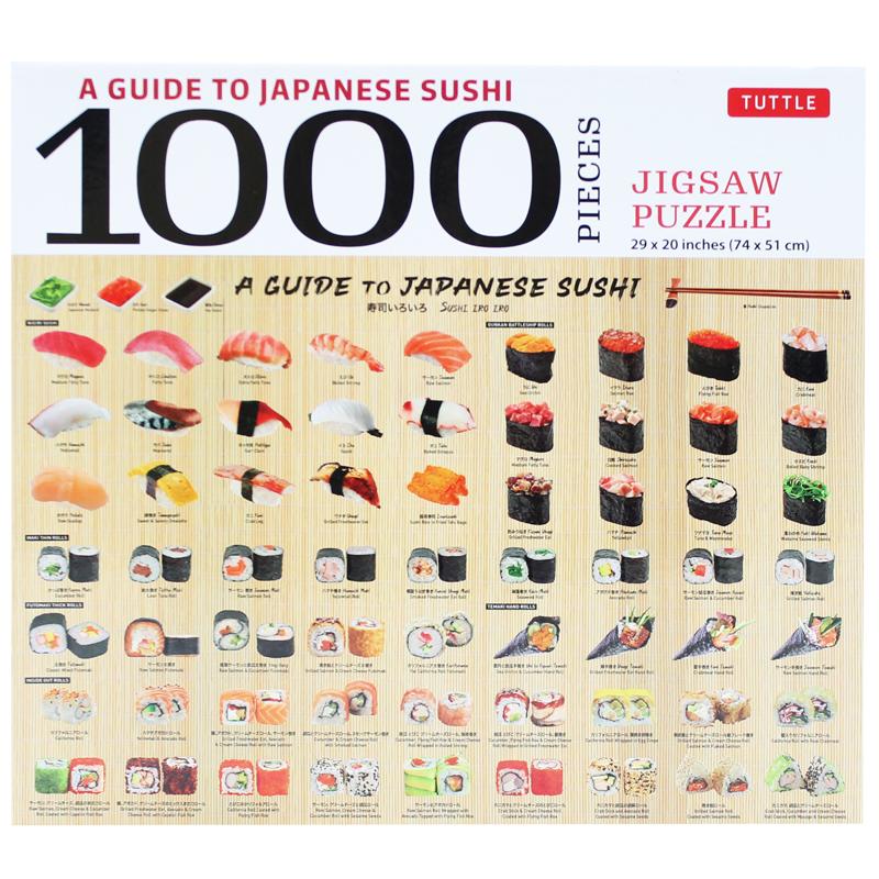 A Guide To Japanese Sushi - 1000 Piece Jigsaw Puzzle: Finished Size 29 in x 20 inch (73.7 x 50.8 cm)