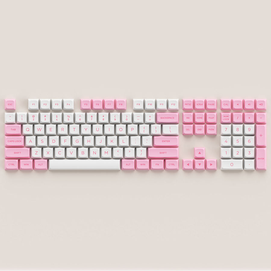 Nút Bàn Phím Cơ AKKO Keycap set - Prunus Lannesiana (ASA-low profile) - Hàng Chính Hãng