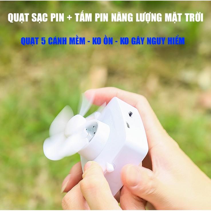 Mũ Lưỡi Trai Kèm Quạt Năng Lượng Mặt Trời Có Cổng Sạc USB Tiện Dụng