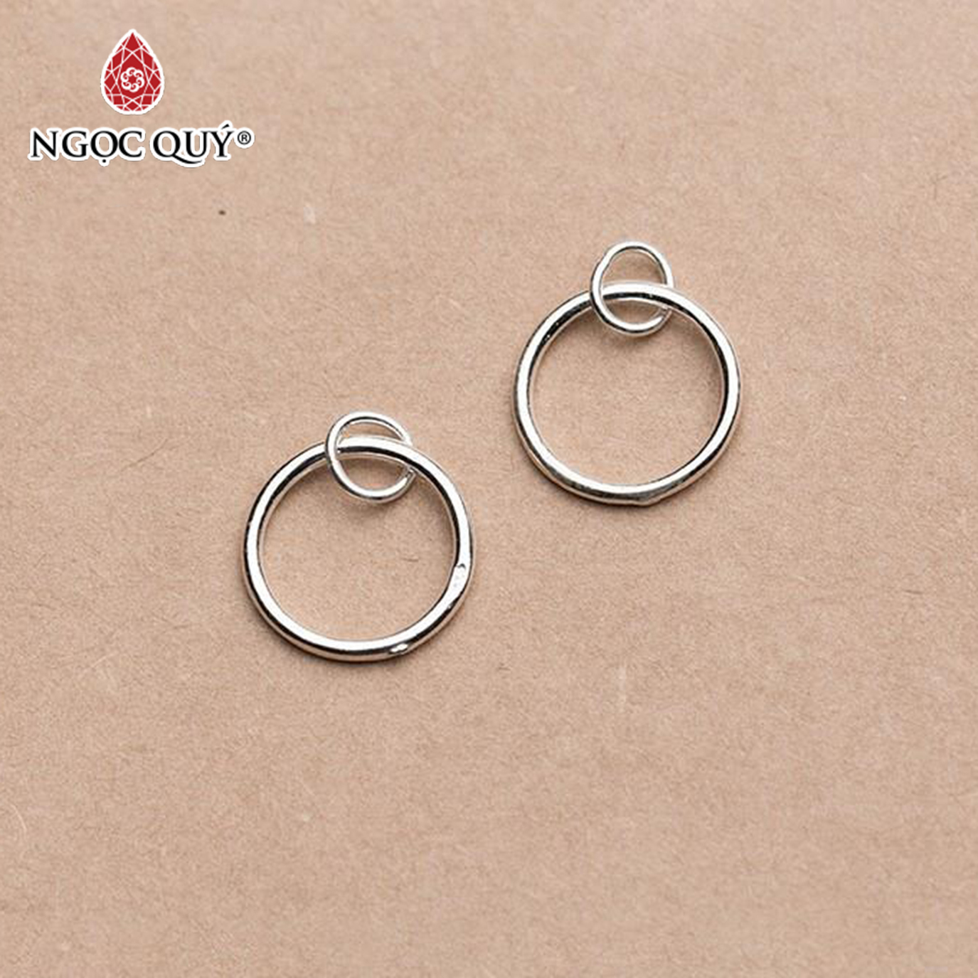 Charm bạc hình tròn treo - Ngọc Quý Gemstones