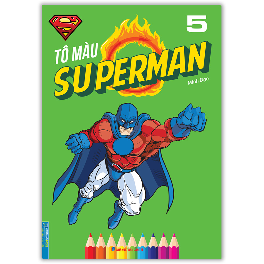 Combo 5 Cuốn Tô Màu Superman