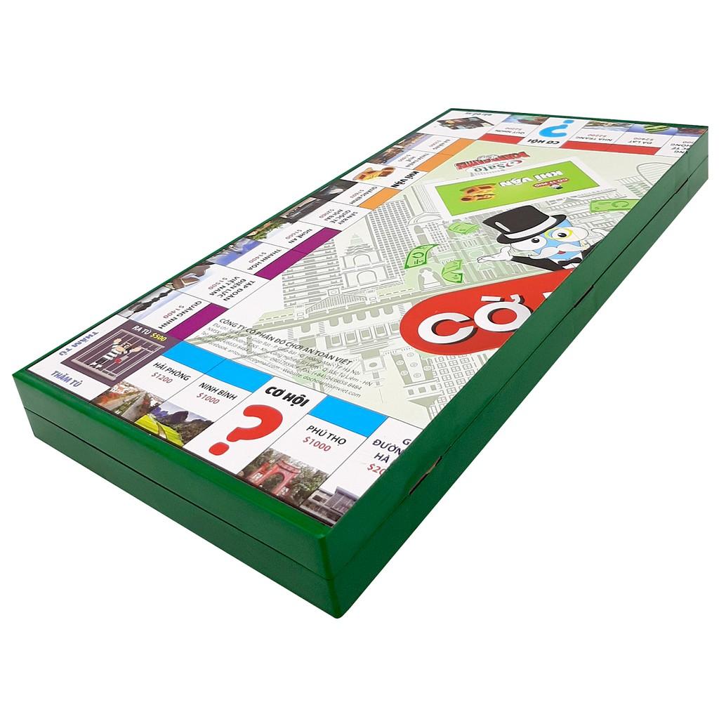 Cờ Tỷ Phú - Monopoly - bàn NHỰA cao cấp 42 x 42cm - Trò chơi rèn luyện tư duy tài chính