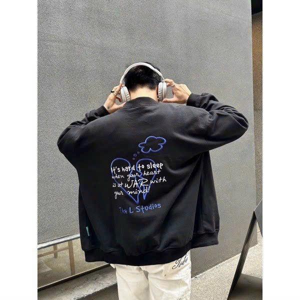 Áo Cardigan Nam Nữ Đều Mặc Được In LoGo Trái tim Bao Đẹp Chất Liệu Bao Tốt Mềm Mại Hàng Bao Chất Lượng CuTe Hot Trend HTM FASHION