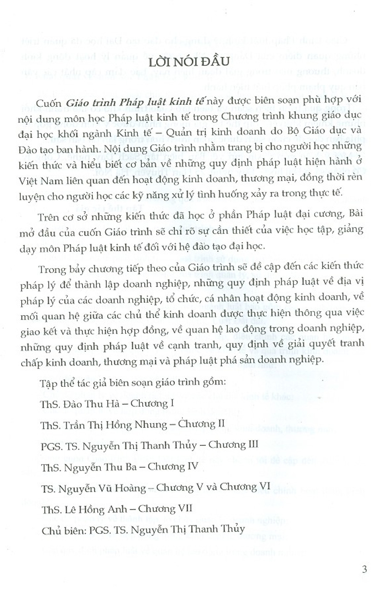 Giáo Trình Pháp Luật Kinh Tế (Dành Cho Sinh Viên Các Trường Đại Học, Cao Đẳng Khối Kinh Tế)