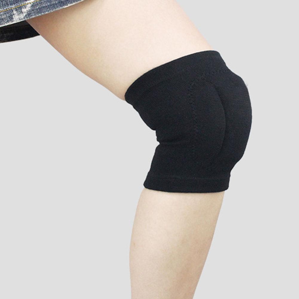 1 Miếng Lót Thoáng Khí Ép Ngoài Trời Chống Thấm Mồ Hôi Bảo Vệ Đầu Gối Bóng Chuyền Silicone Dệt Kim Đa Năng Chống Trượt Dây Size: M
