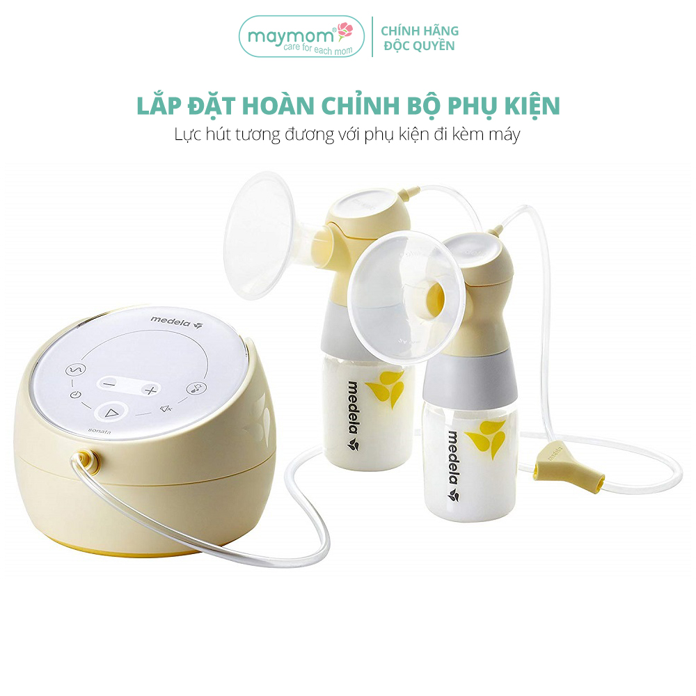 Dây Hơi Cho Máy Medela Sonata Thương Hiệu Maymom, Không Chứa BPA, An Toàn 100%, Vệ Sinh Dễ Dàng (1 dây)