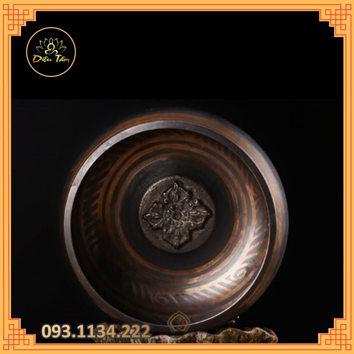 Chiêc bát tập Yoga, thiền 9,5cm