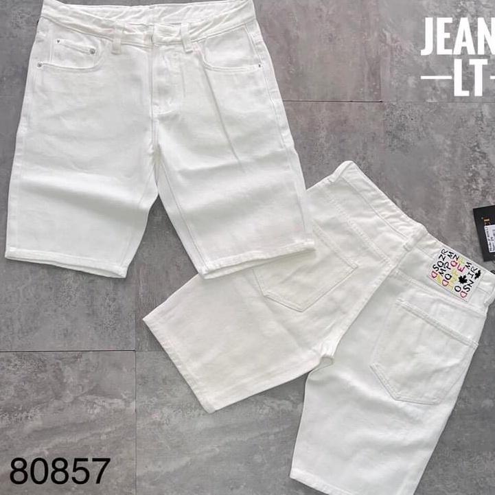 quần short jean nam trơn đen trắng cao cấp-chất jean bò co giãn đẹp hàng chuẩn shop bao đổi trả KAYSTORE
