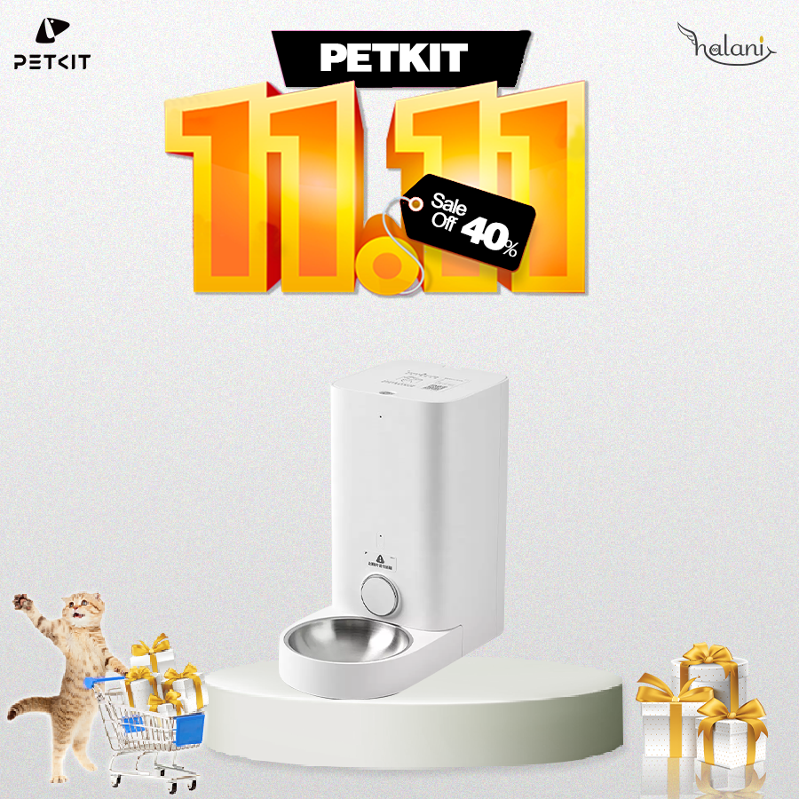 Máy ăn Petkit Feeder Mini khay inox