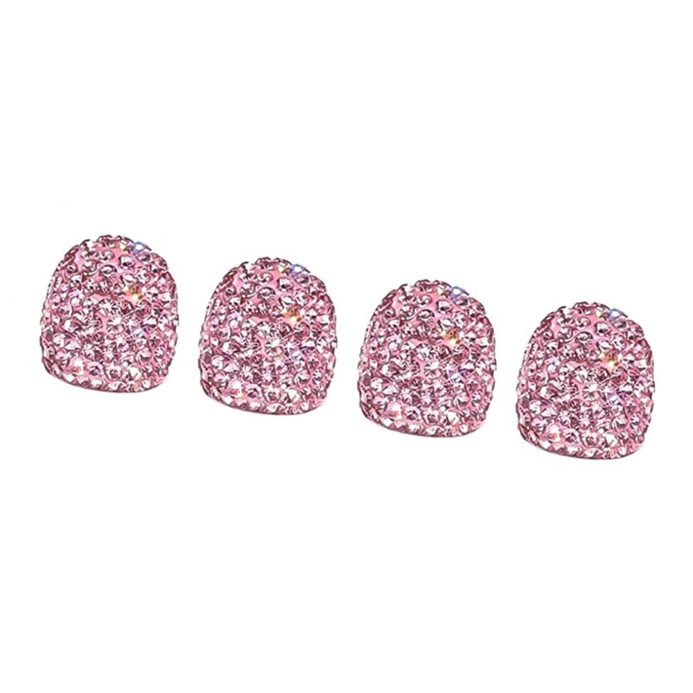 Bling Pink Valve Caps & Motorcycle
