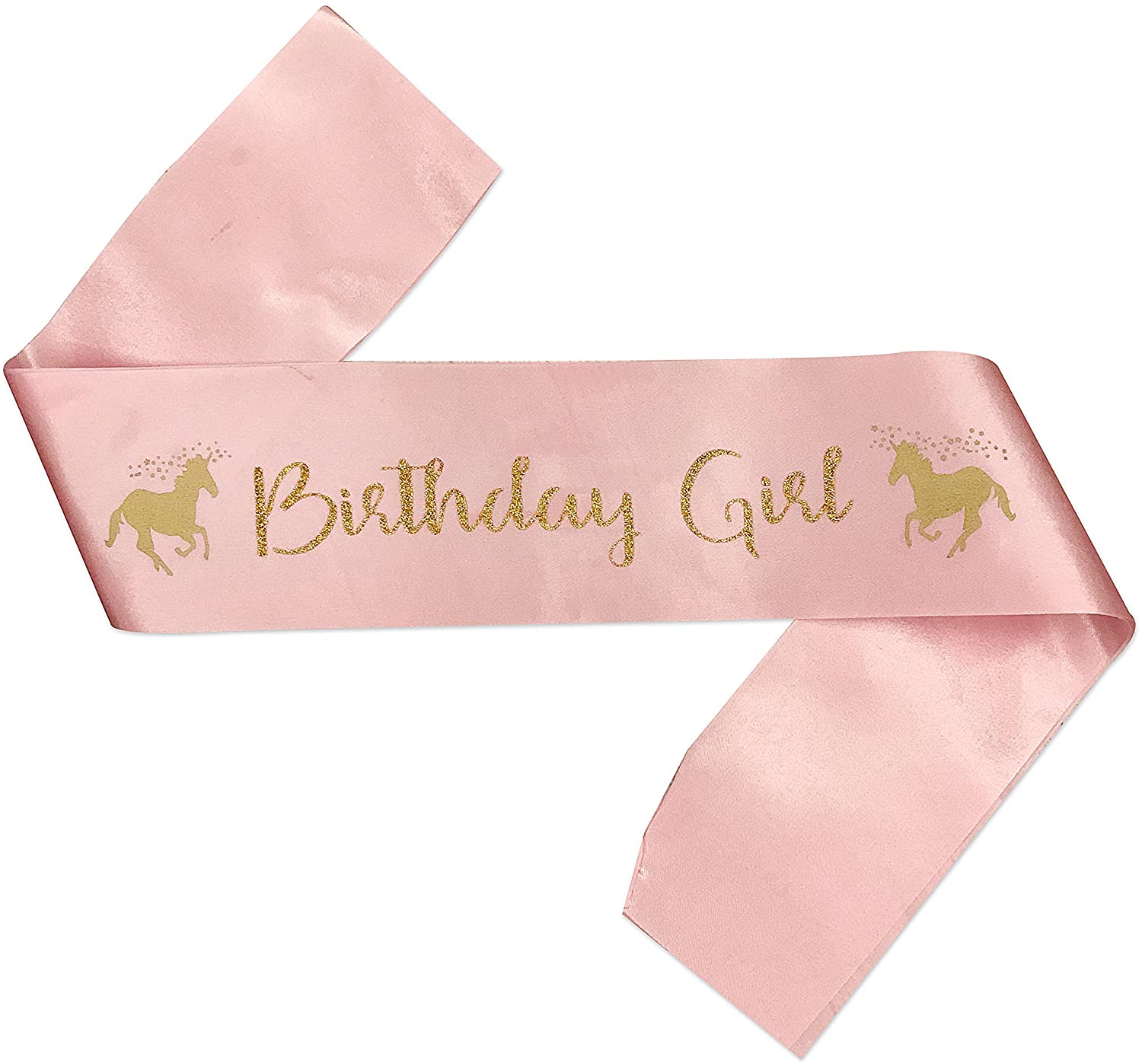 Dây đeo chéo sinh nhật kỳ lân cho bé - Birthday sash unicorn upkp19