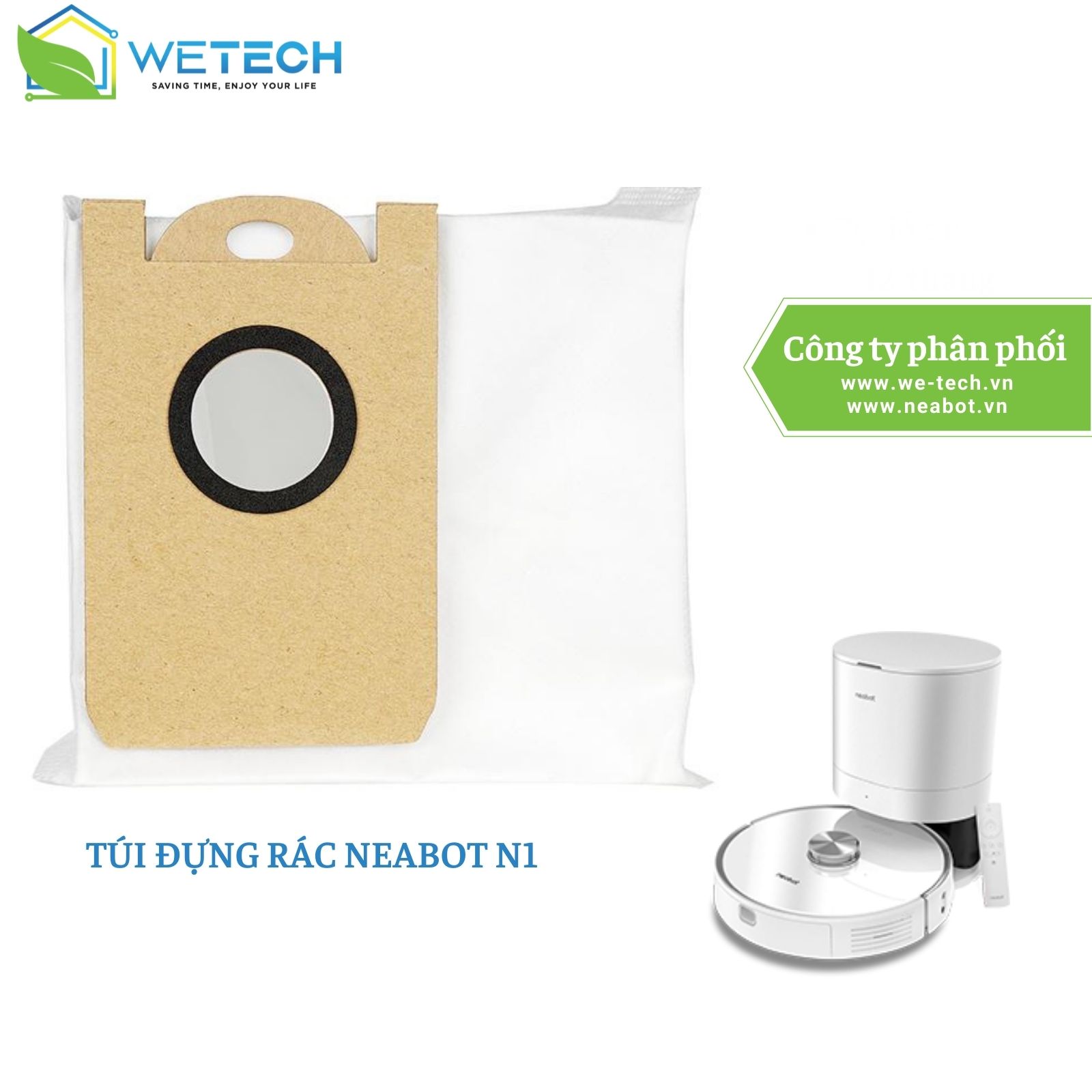 Phụ kiện thay thế cho robot hút bụi lau nhà tự đổ rác Neabot N1