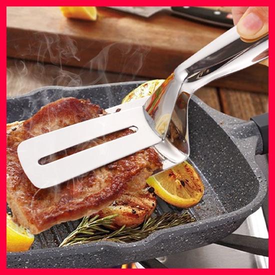 Dụng cụ làm bếp đa năng, kẹp gắp đồ nóng như bít tết, cá rán, thịt nướng chuyên dụng tiện ích