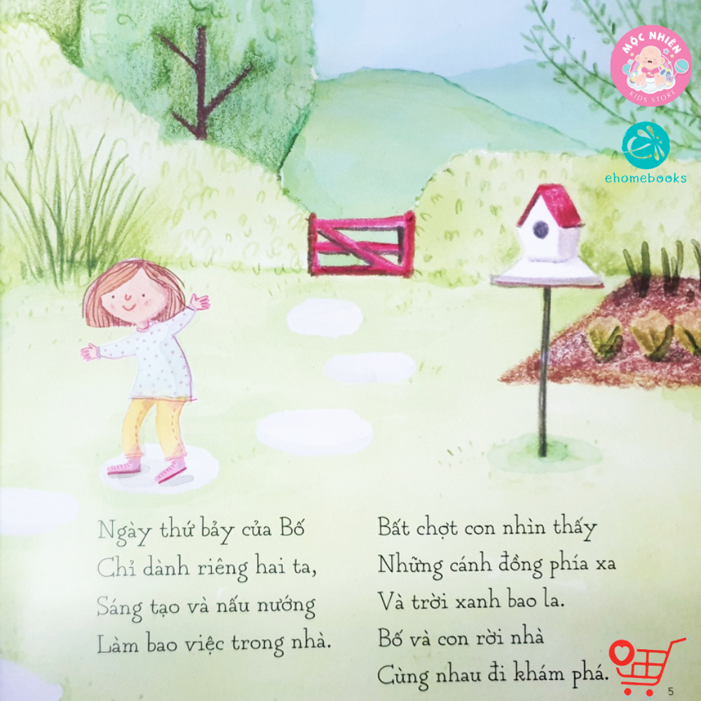 Sách tranh song ngữ - Bố và con gái - Ehomebooks