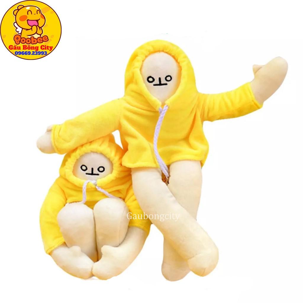 Người Chuối Nhồi Bông Trầm Cảm Lelush Đáng Yêu - Banana Man 35cm Cao Cấp Gấu Bông City