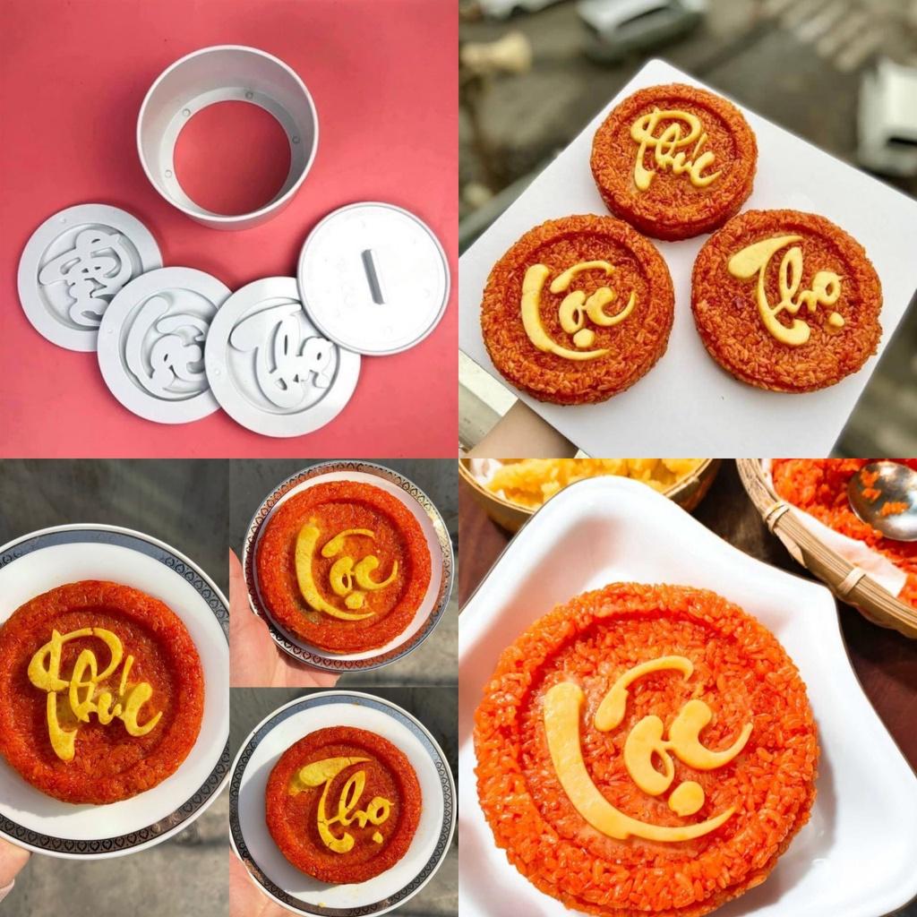 Khuôn Xôi,Khuôn Bánh PHÚC LỘC THỌ
