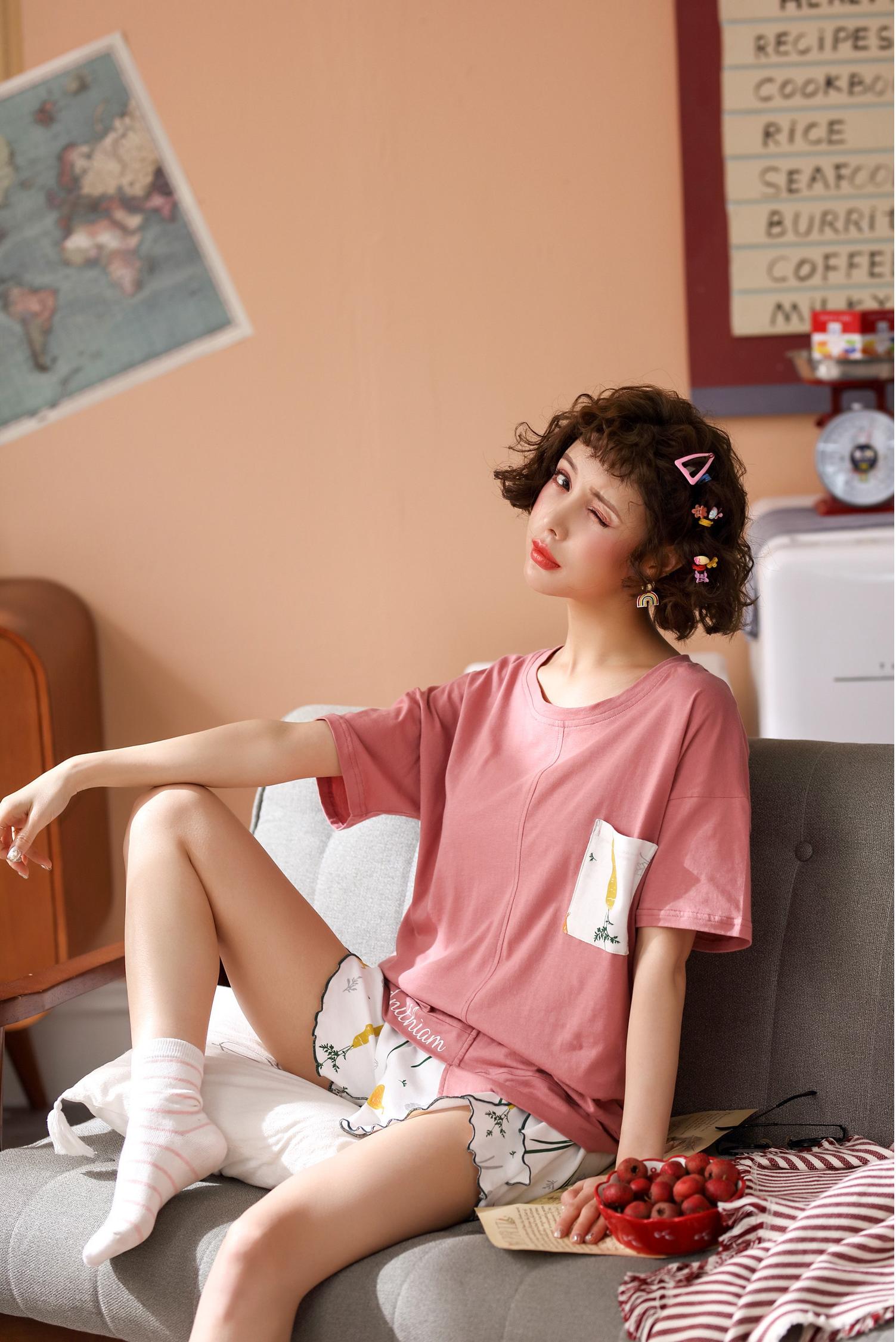 Đồ mặc nhà cotton chất lượng - củ cà rốt