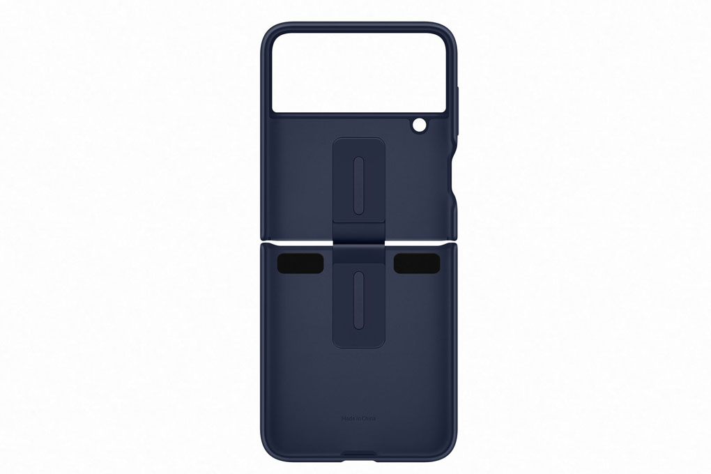 Ốp lưng Samsung Silicone kèm vòng đeo Z Flip 4 màu Navy - Hàng Chính hãng