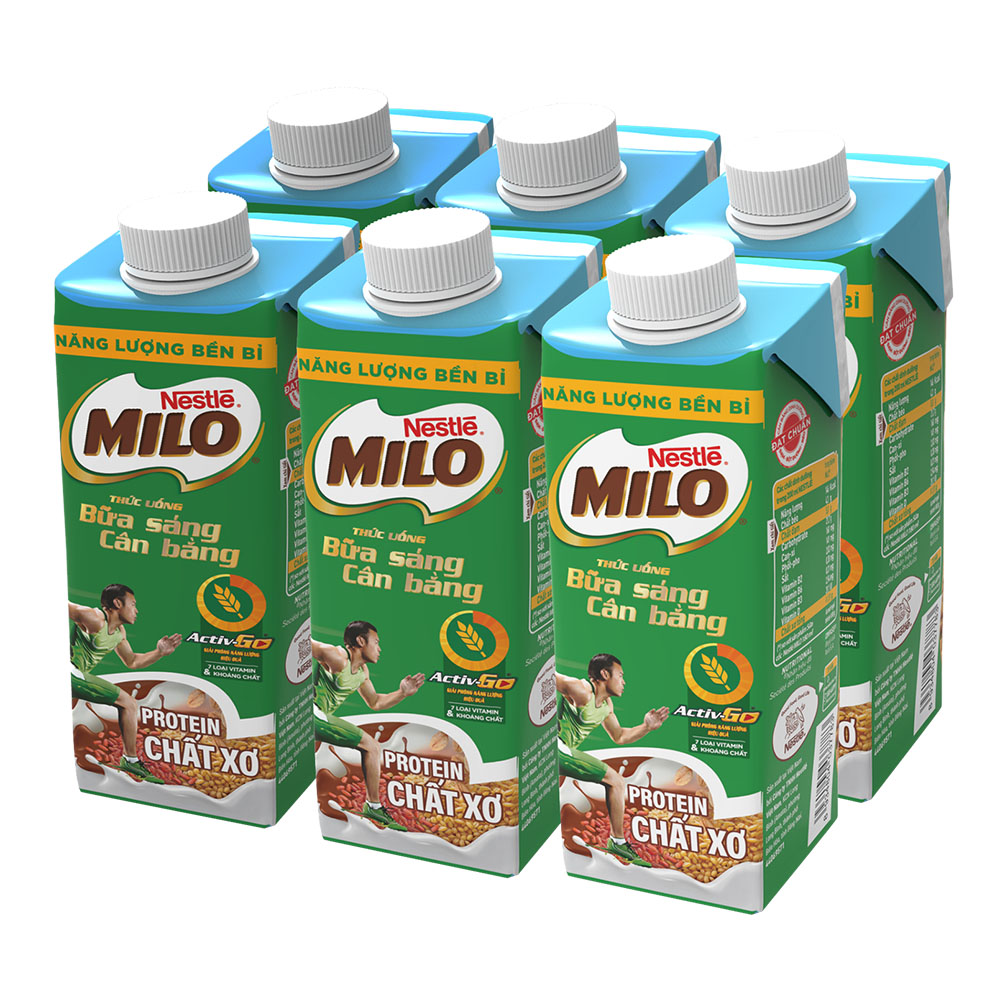 Sữa Lúa Mạch Nestlé MILO Teen Protein Canxi (24 x 210ml)