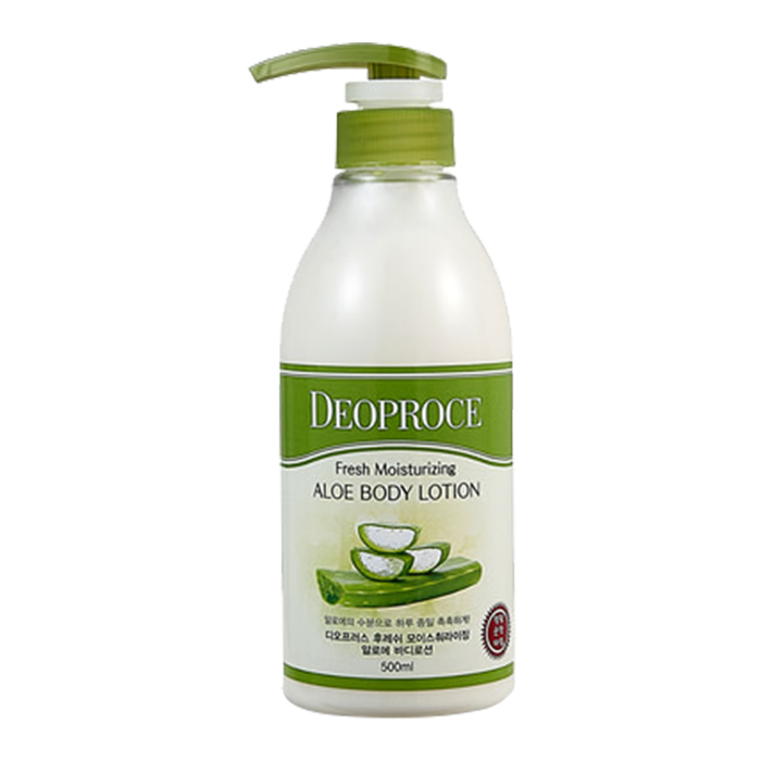 Sữa dưỡng thể tinh chất nha đam Deoproce Aloe Fresh Moisturizing Aloe Body Lotion 500ml