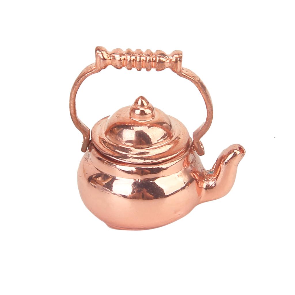 1/12 Dollhouse Miniature Copper Tea Kettle/Tea Pot
